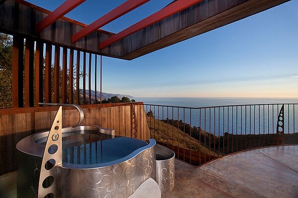 post ranch inn view of jacuzzi in open space overlooking the pacific