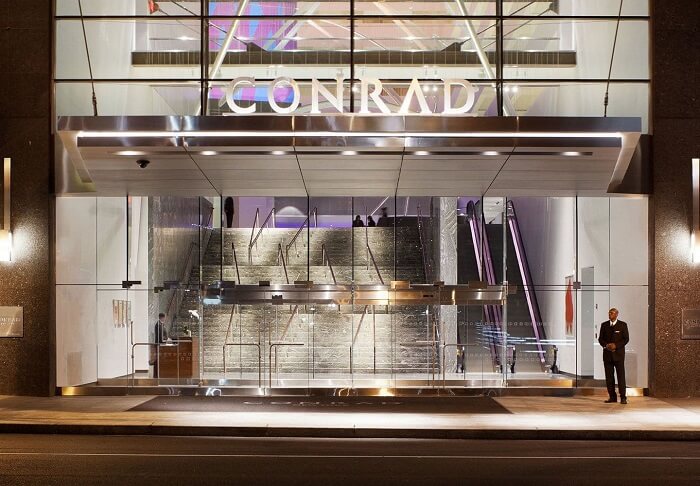 Conrad Hotel nyc entrance