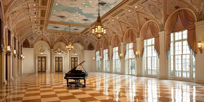 event hall at the breakers hotel